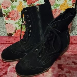 Black Suede Oxford style Dolce Vita Boots